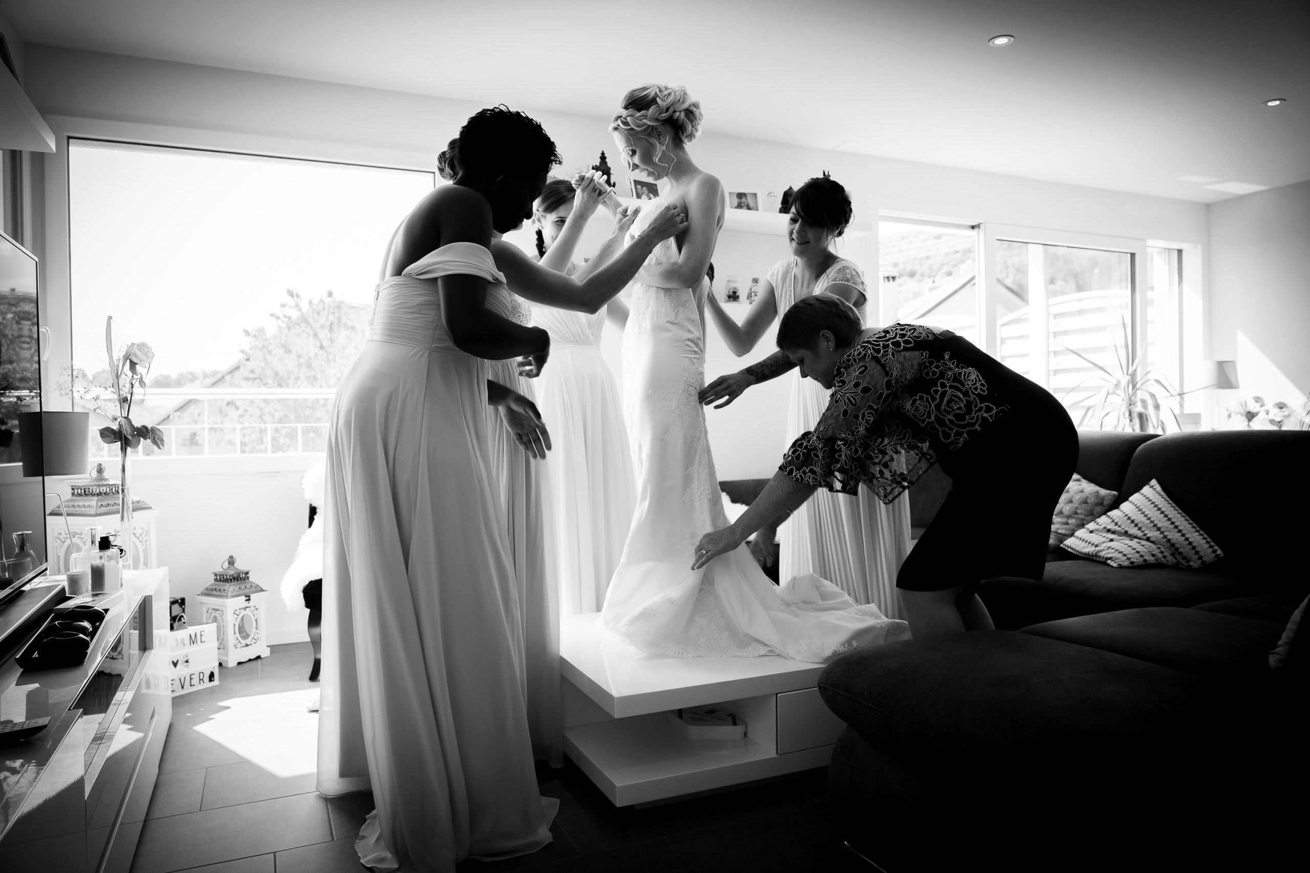 Préparatifs de la mariée